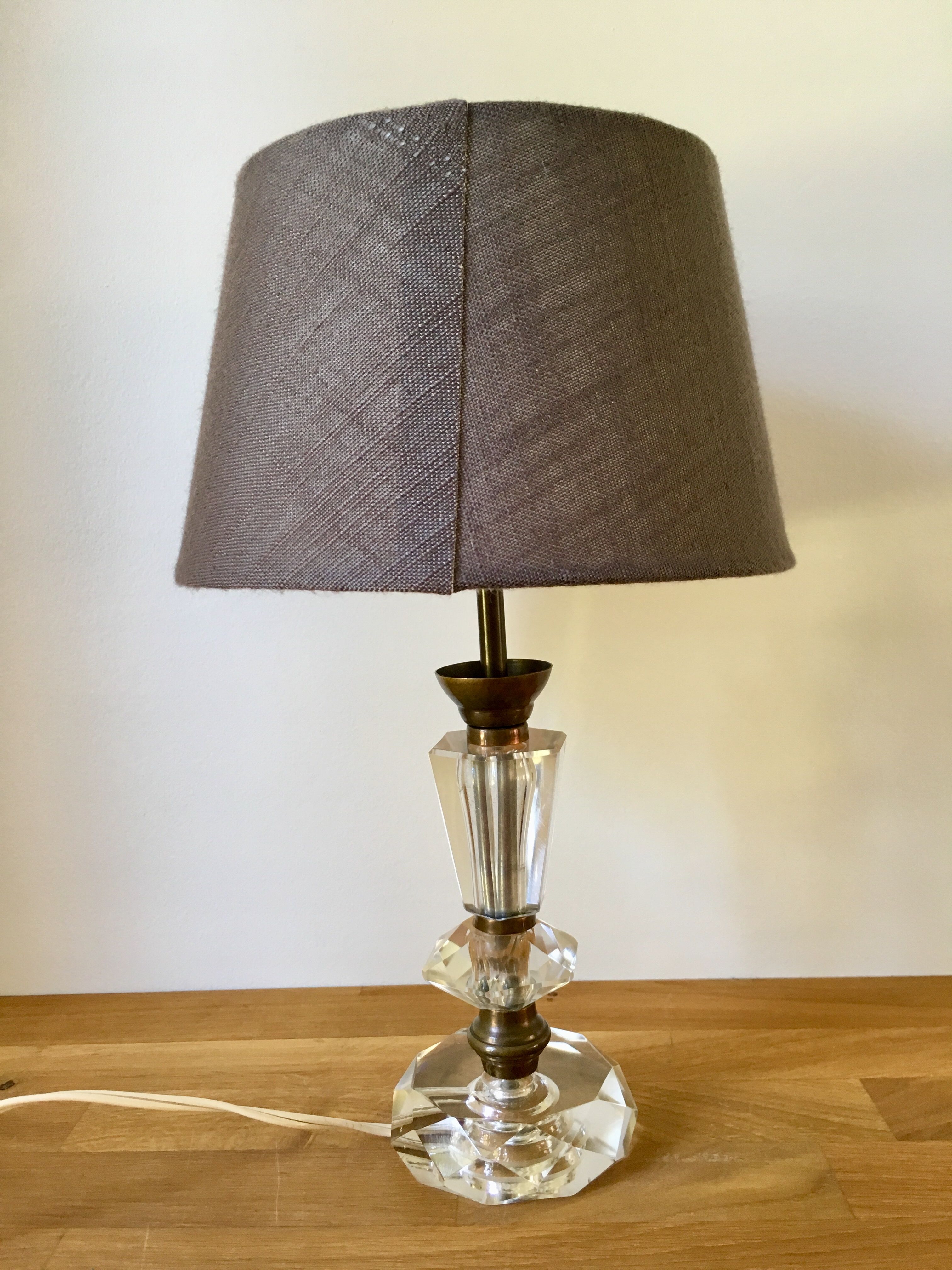 Art Deco-style crystal lamp 1930