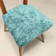 Vintage wooden and fabric chairs, design, Italy, 1950s-1960s