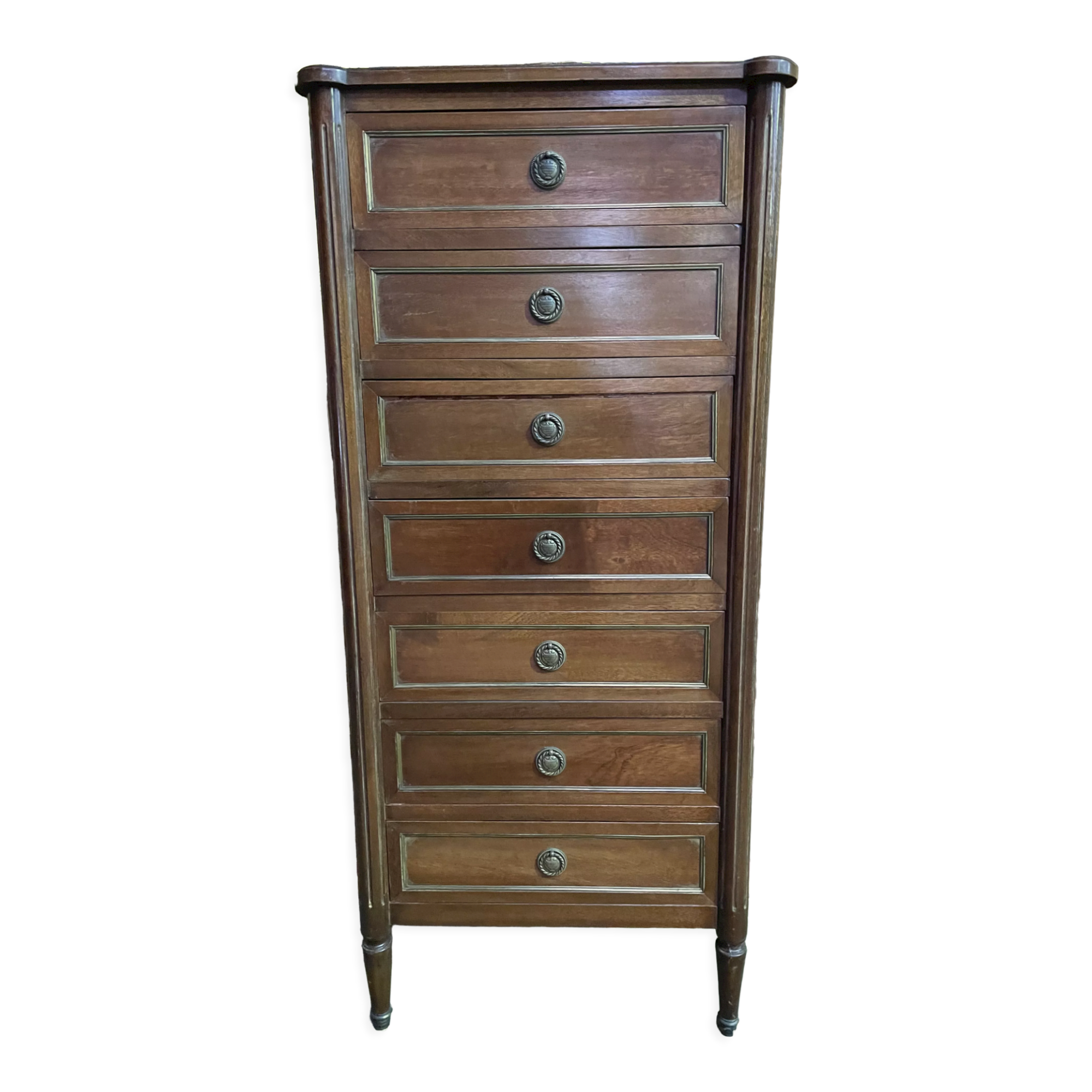 Semainier de style Louis XVI acajou