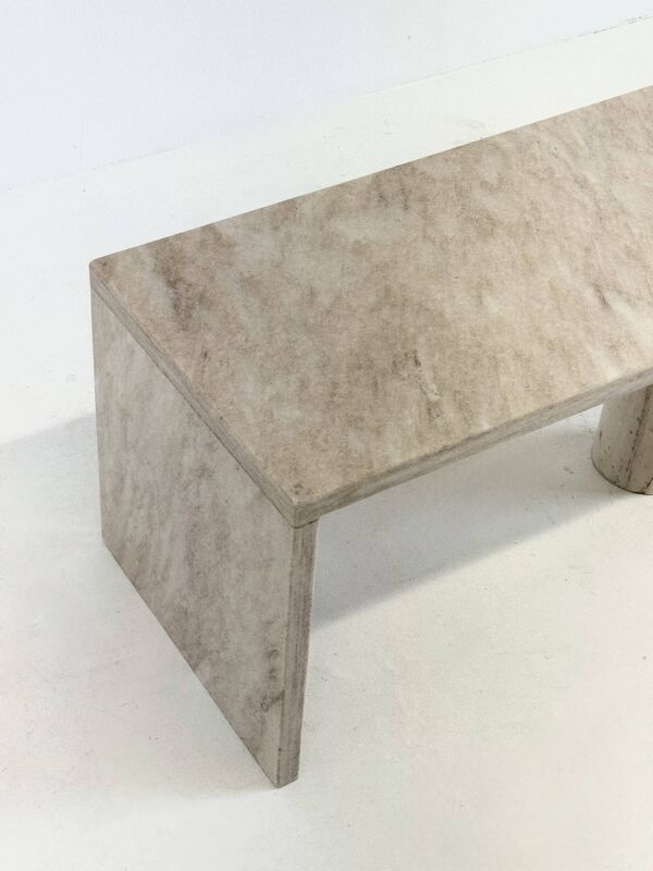 Table basse, table d'appoint en marbre Palissandro italien