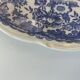 7 flat plates english pattern blue peasant scene vintage