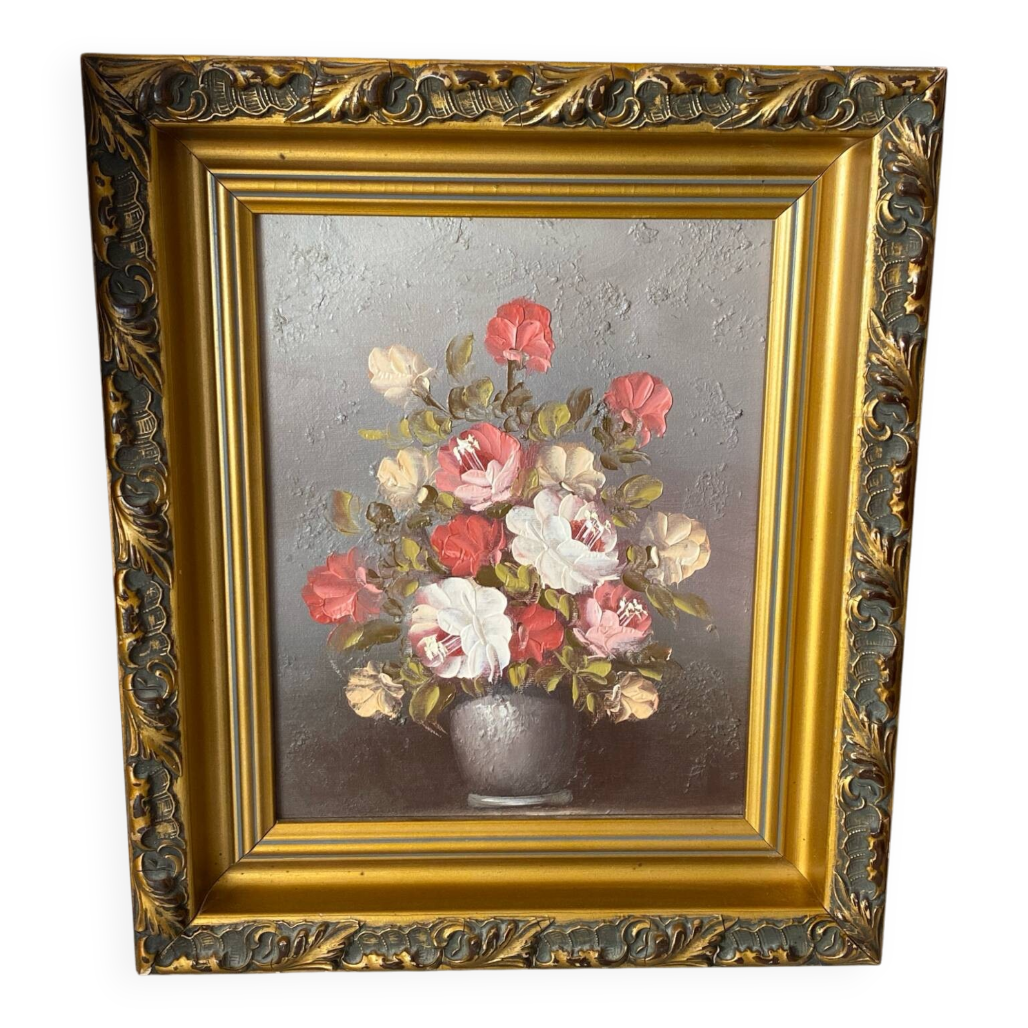 Oil on canvas, framed still life