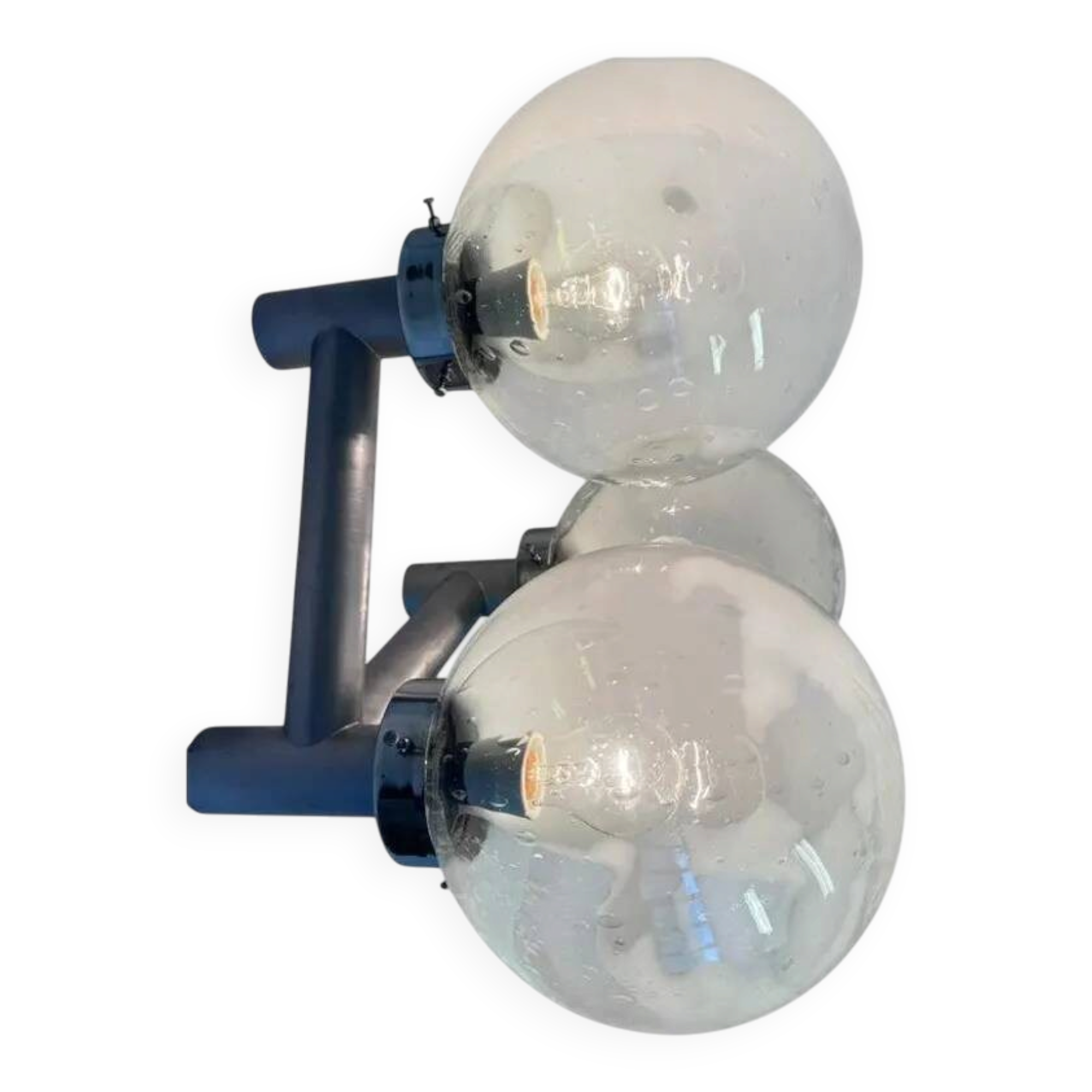 Rare XXL Mid Century Art Glass Wall Hotel Light / Lamp - Around 1970s