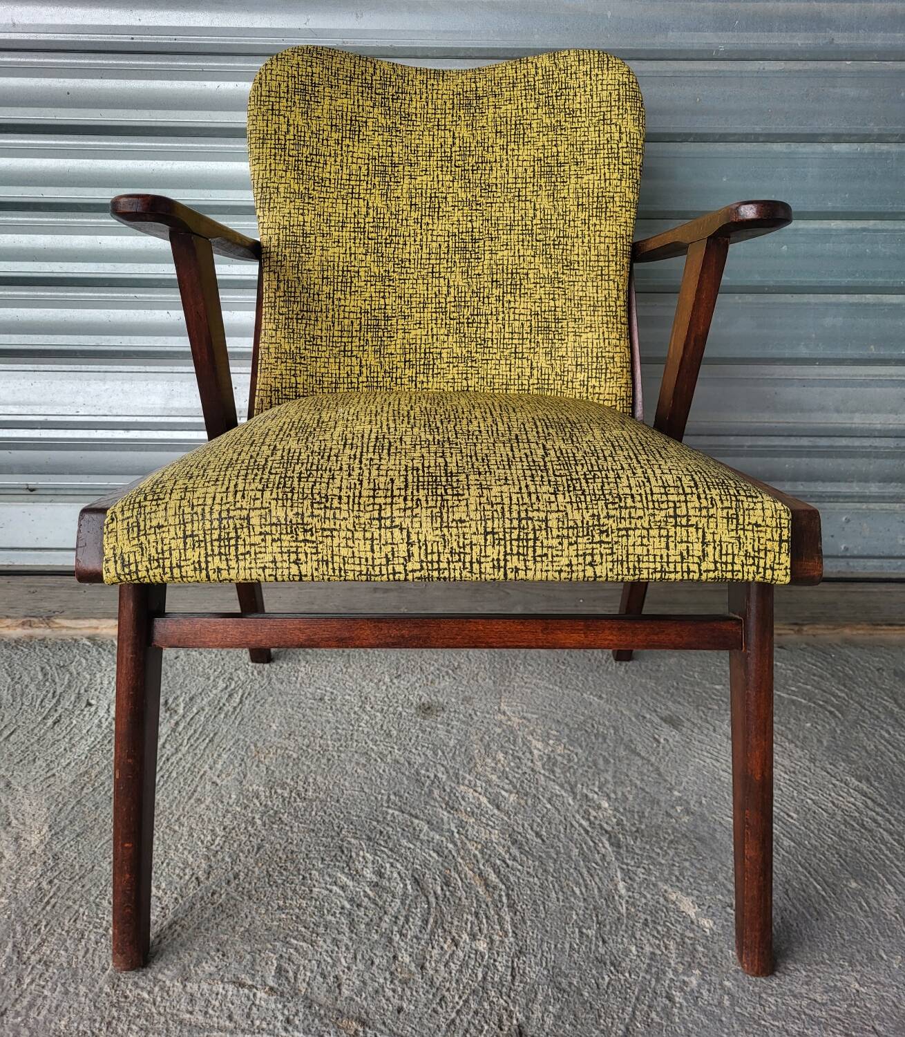 Vintage armchair circa 1950, model 634 style, by Achille Decommère