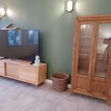 Art deco glass-glazed parisian wardrobe