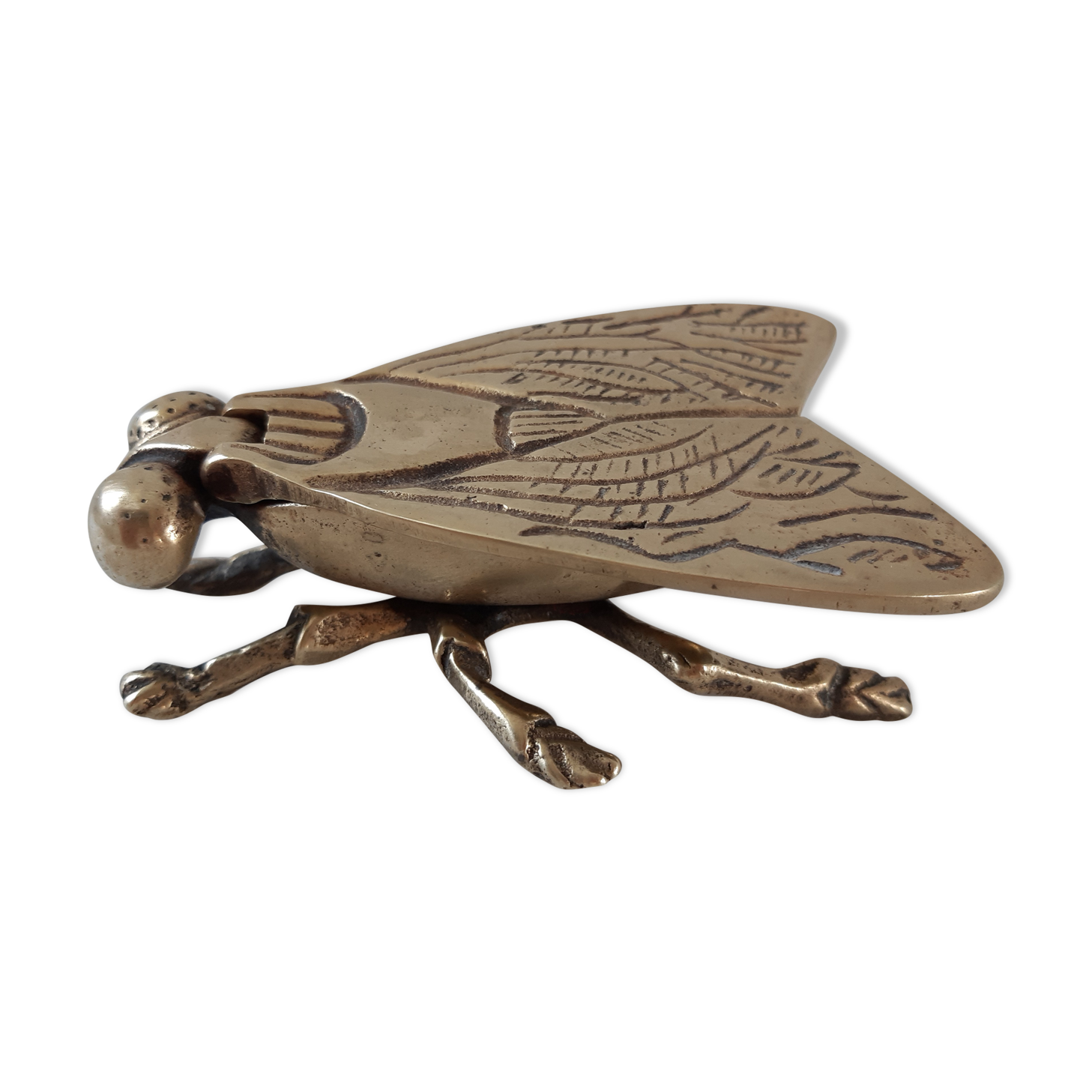 Brass fly ashtray 50s