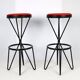 2 Tabourets Thonet 1950