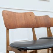 4 Scandinavian teak chairs