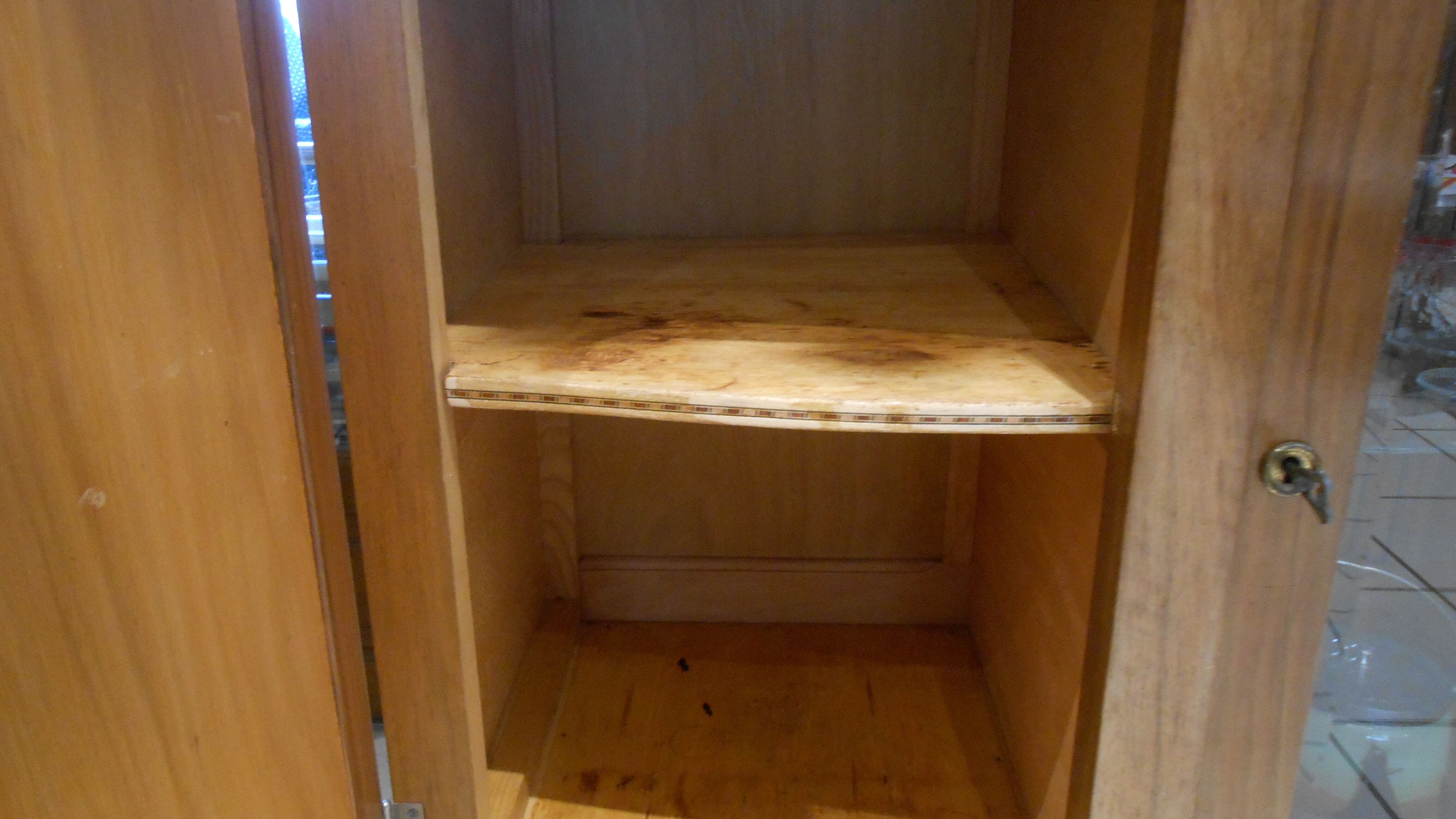 Art deco buffet on marble