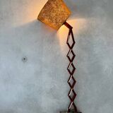 Lampe applique accordéon ou ciseaux, design scandinave des années 60