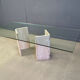 Vintage Italian travertine dining table, 1970s
