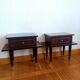 Paire de chevets en bois laqué mid-century 1950