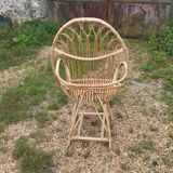1950s rattan egg chair