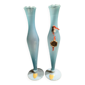 Paires de vases anciens en opaline