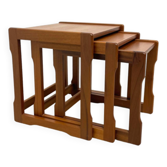 Scandinavian teak nesting tables