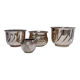 quatre cache-pot laiton vintage