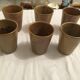 glazed Digoin stoneware cups in very good condition. signed.