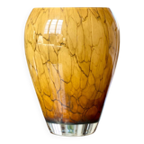 Mouth-blown glass vase.