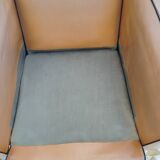 Club chair in imitation leather