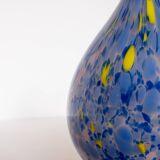 Blue and yellow murano vase