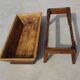 Rustic kneading trough in solid oak, removable lid and base.