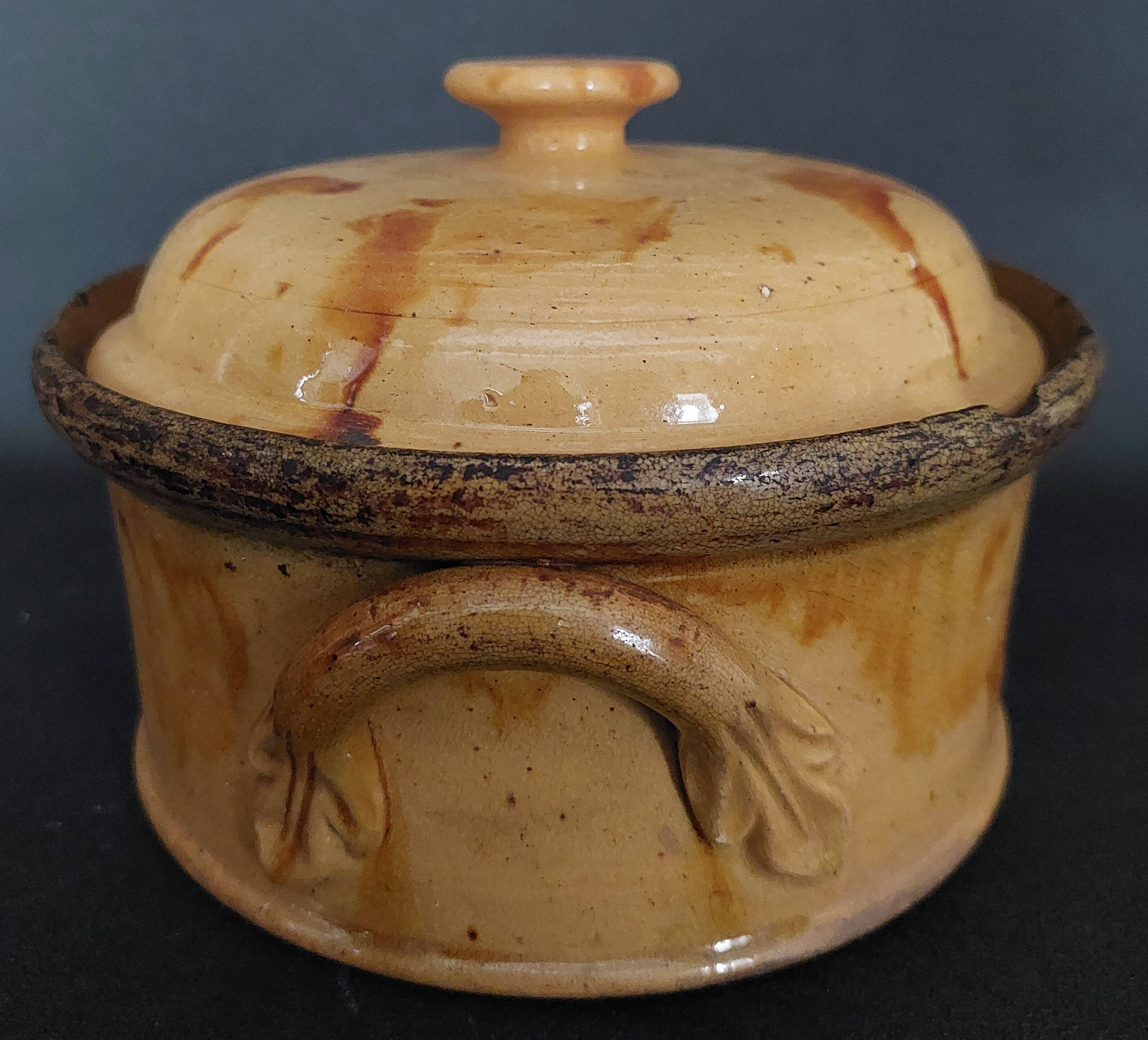 Glazed terracotta terrine from Provence, early 20th century