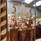 Large antique engraved and gilded wall mirror – Venetian style