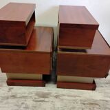 Pair of Scandinavian bedside tables from the 70s