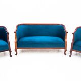 Historic living room set, Northern Europe, circa 1900, after renovation