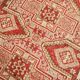 Tarecotta Red & Beige Long Wide Kilim Rug, Ethnic Patterned Rug, 141x309 Cm