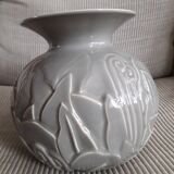 Art-deco vase with floral pattern