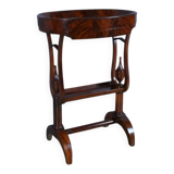 Mahogany burl catch-all table, Empire period – early 19th century