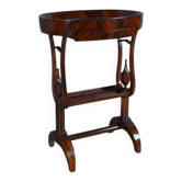 Table vide-poche en ronce d’acajou, époque Empire – début XIXe