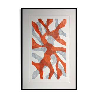 Red & blue poster