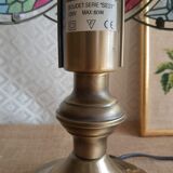Tactile tiffany style table lamp - vintage