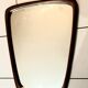 Scandinavian mirror free-form in teck 1960 48x62cm