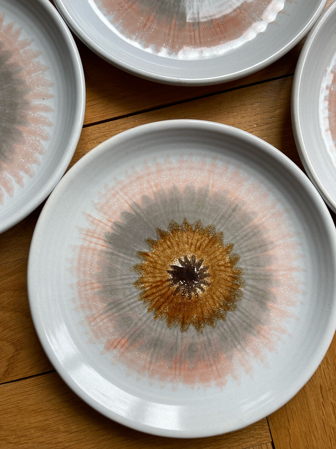 Dessert plates sea urchin saint amand by 8