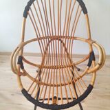 Two rattan chairs