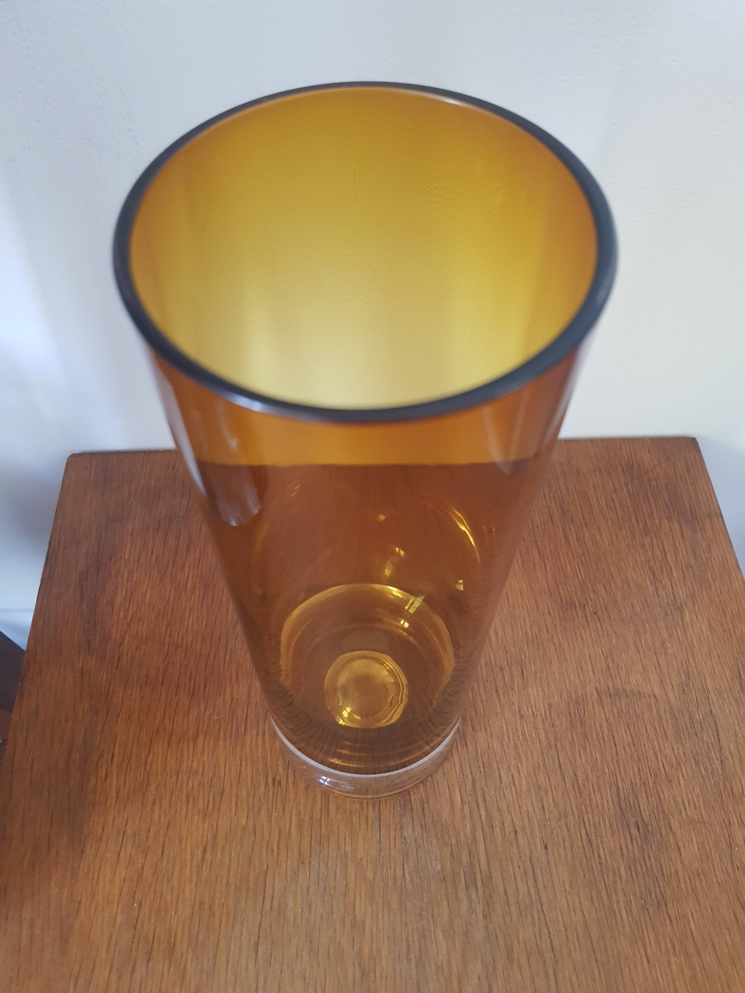 Vase en verre Aseda "skol" par Bo Borgstrom
