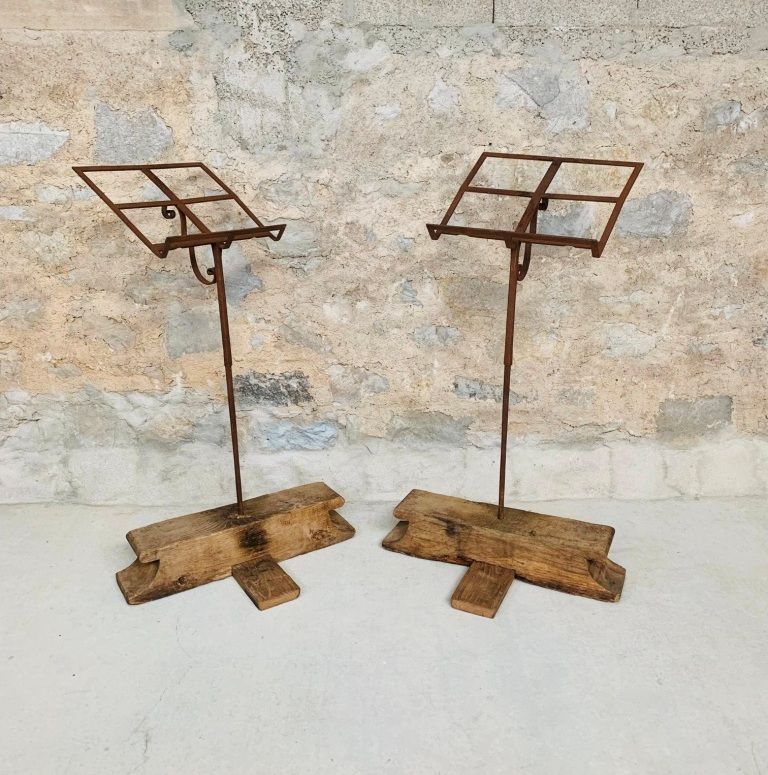 Ancient church lecterns reading pulpit 18th - 17th