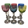 Set of 6 wine glasses from the Rhine Saint Louis in color