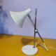 Articulated lamp in white lacquered steel and chrome, 1970.