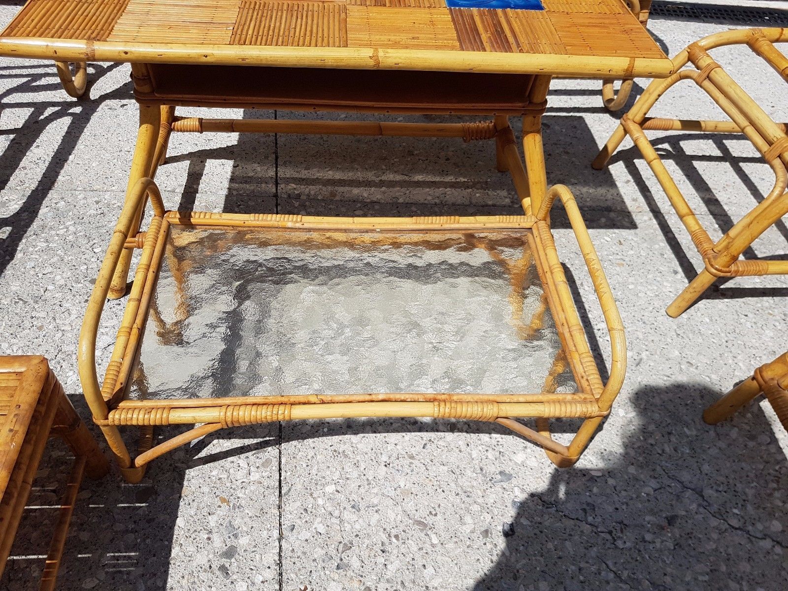 Salon de jardin d'hiver design 70 en bambou