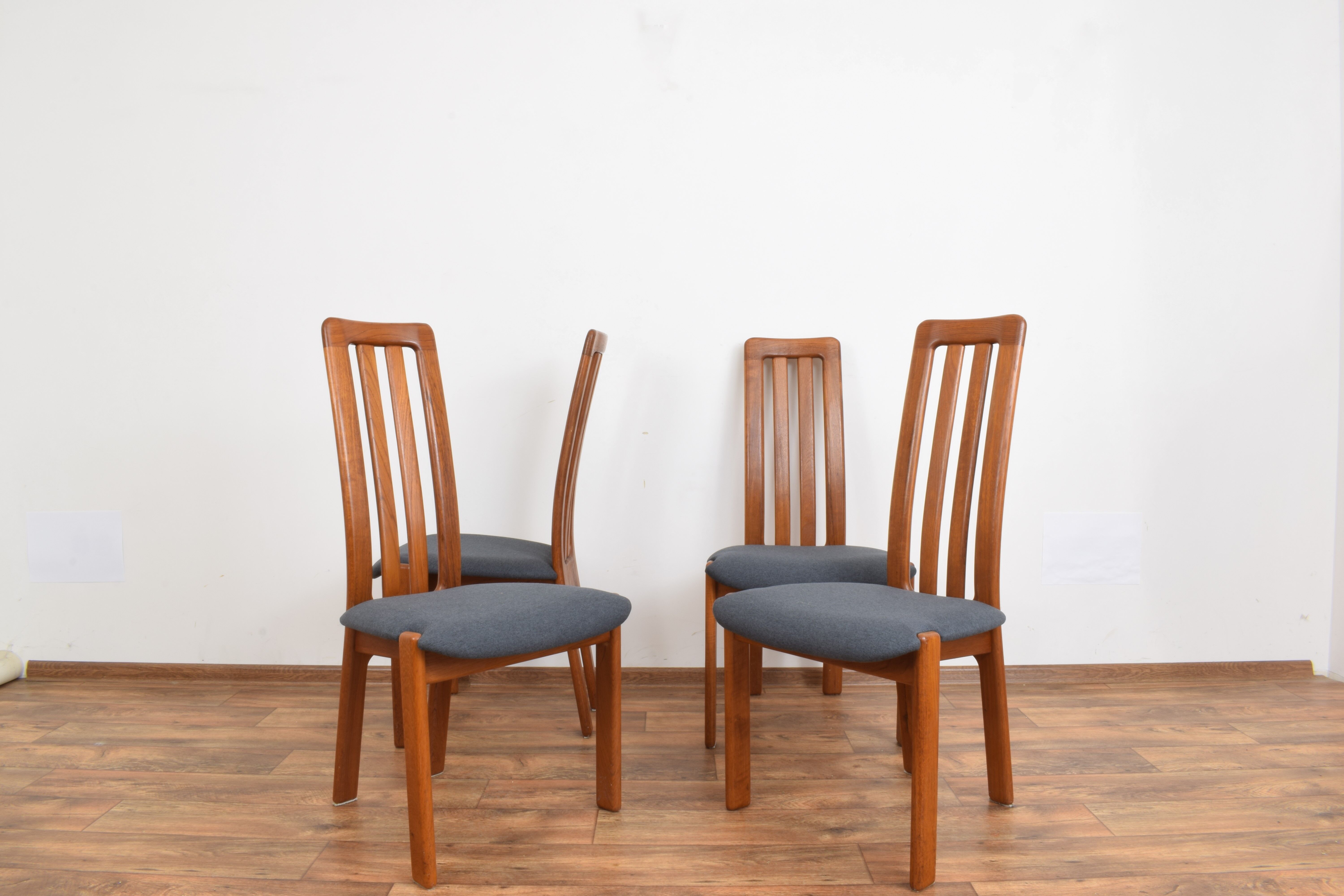 Danish teak dining chairs, set of 4
