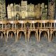 Suite de 12 chaises de bistrot modèle « Banane » Luterma