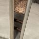 Deux Miroirs biseautés avec encadrement en finition effet or blanc vieilli