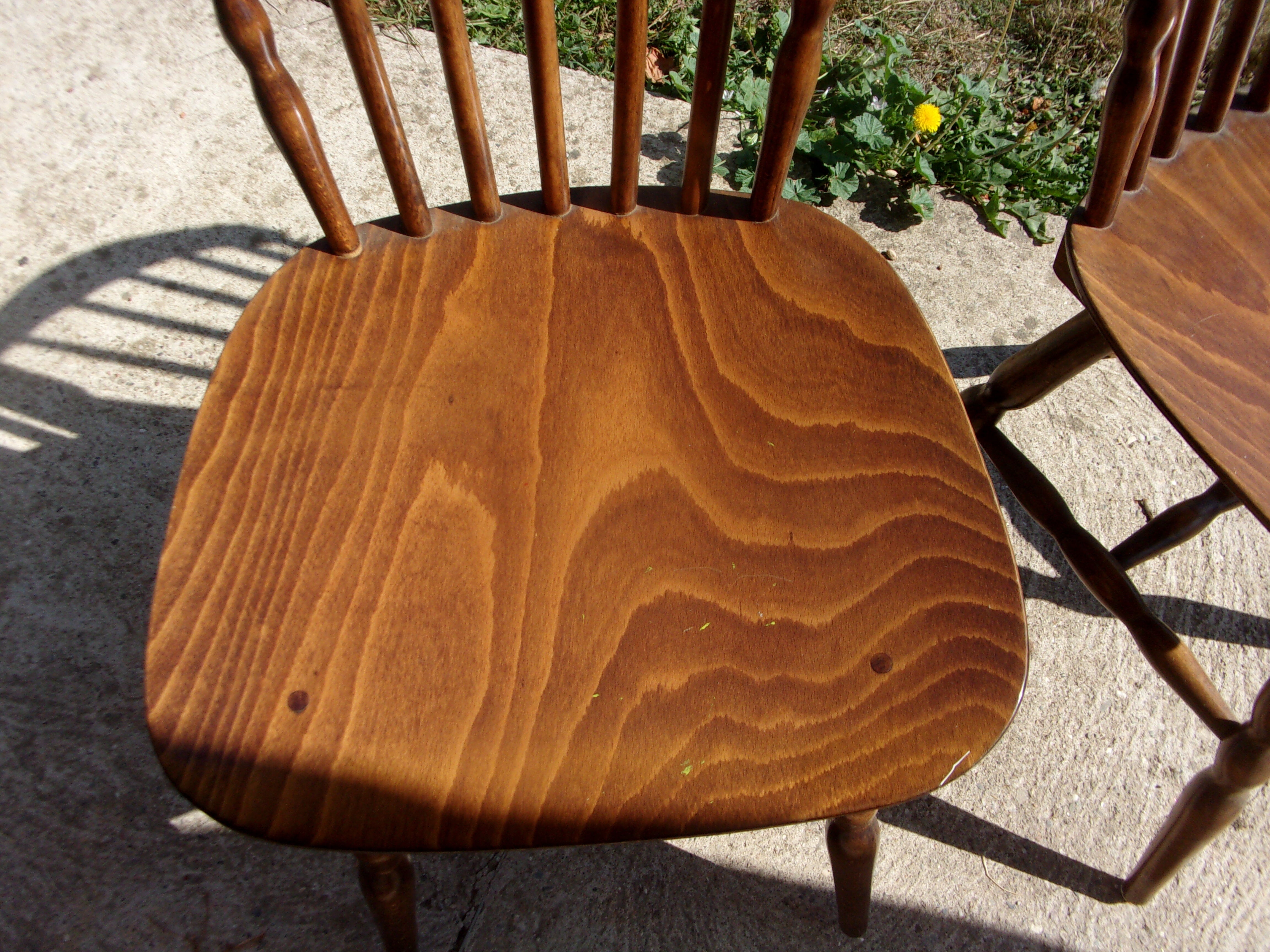 Lot de 2 chaises bauman 1960 style western bistrot