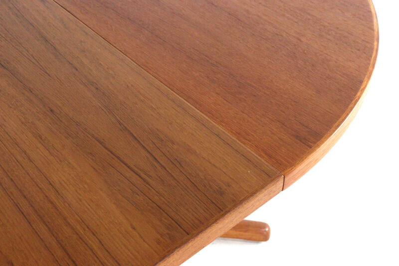S. Burchardt Nielsen round (2x) extendable dining table danish design teak