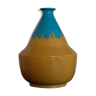 Vase en céramique jaune des années 1970