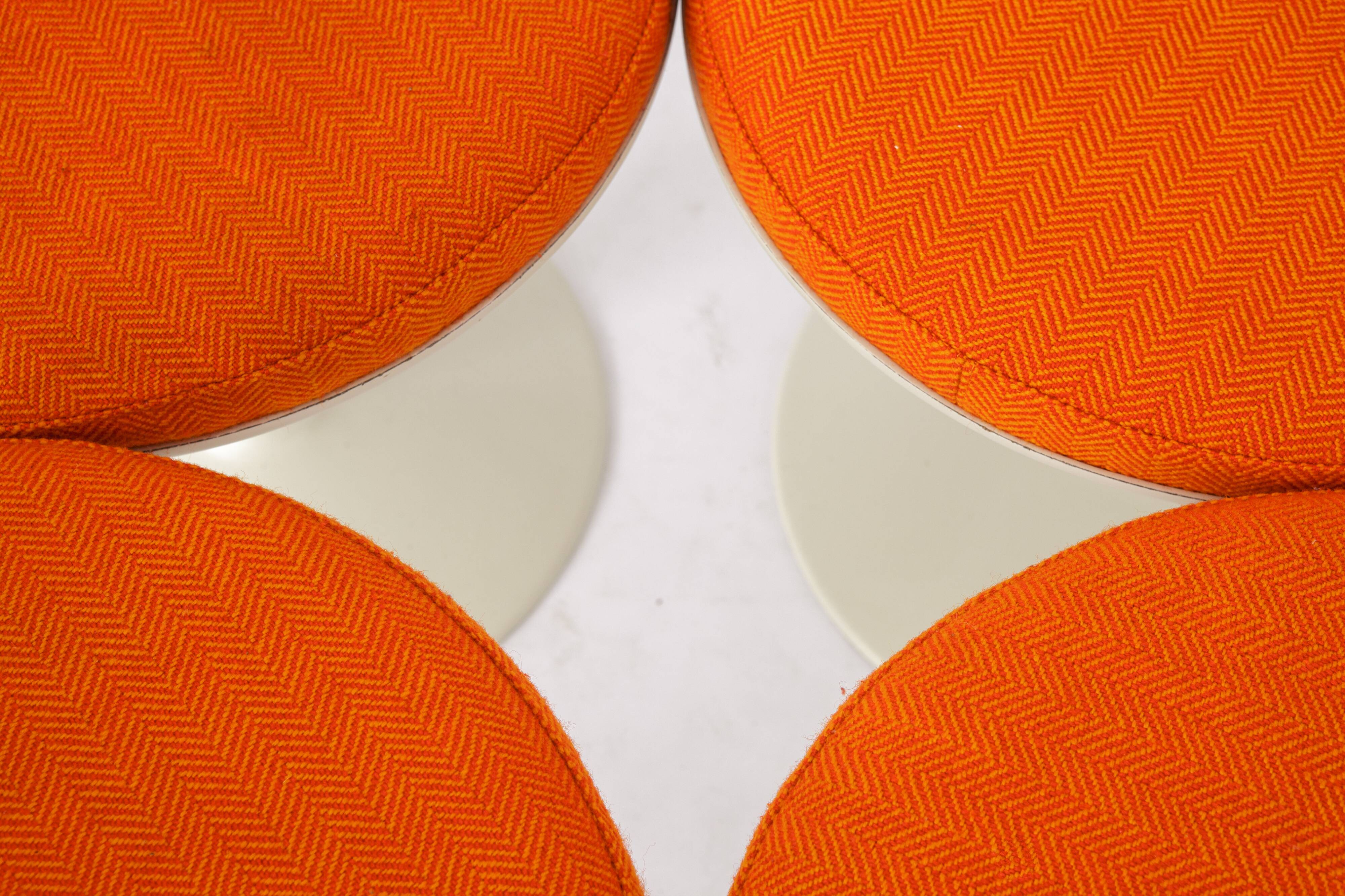 4 Retro Tulip Chairs 1950s-1960s Vintage